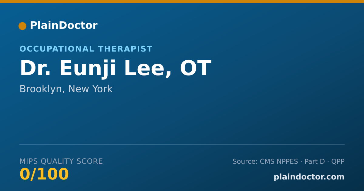 Shareable card for Eunji Lee, OT - Occupational Therapist, Brooklyn, NY