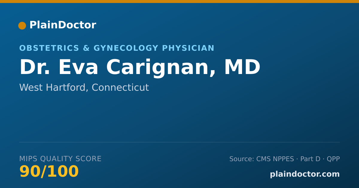 Shareable card for Eva Carignan, MD - Obstetrics & Gynecology Physician, West Hartford, CT