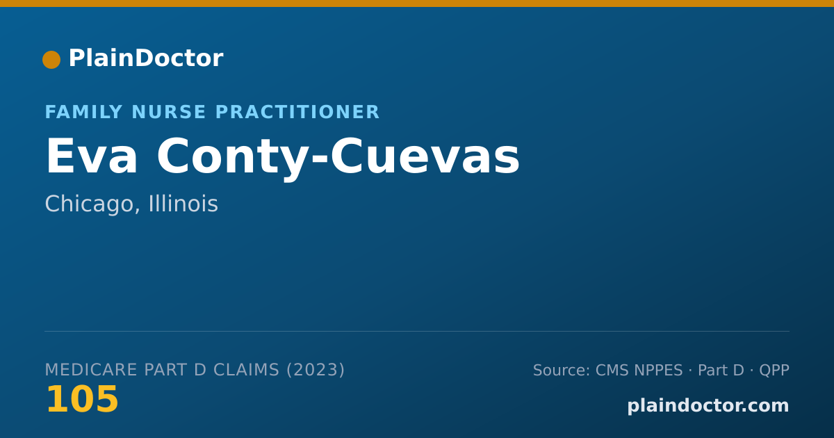 Shareable card for Eva Conty-Cuevas - Family Nurse Practitioner, Chicago, IL