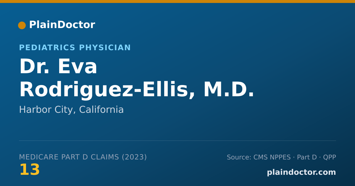 Shareable card for Eva Rodriguez-Ellis, M.D. - Pediatrics Physician, Harbor City, CA
