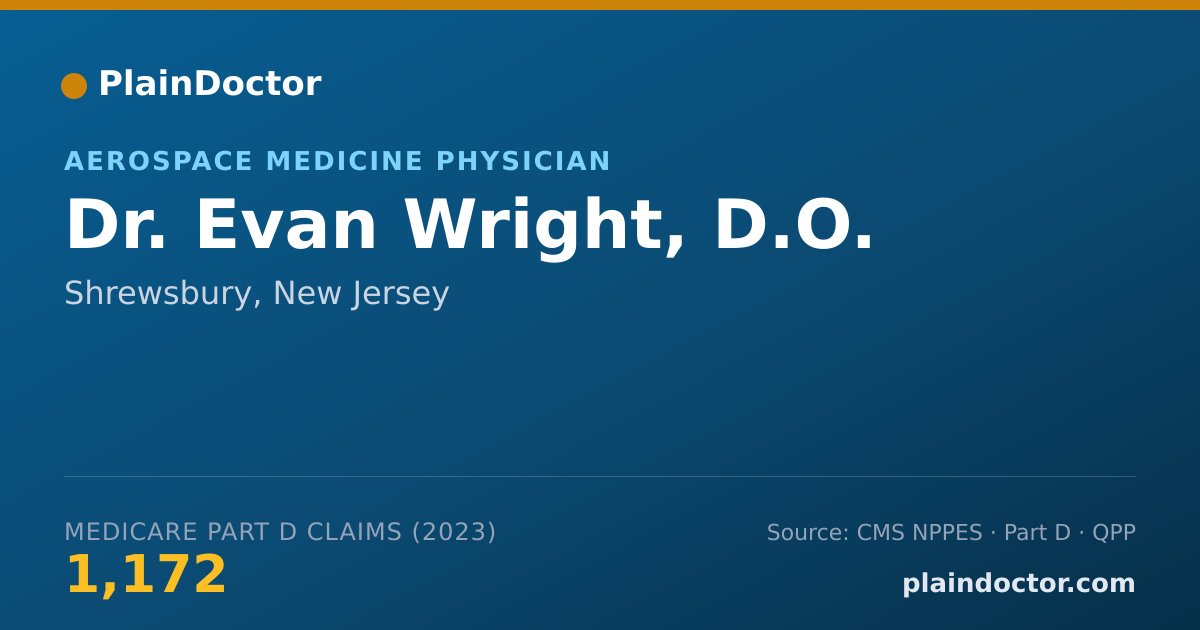 Shareable card for Evan Wright, D.O. - Aerospace Medicine Physician, Shrewsbury, NJ