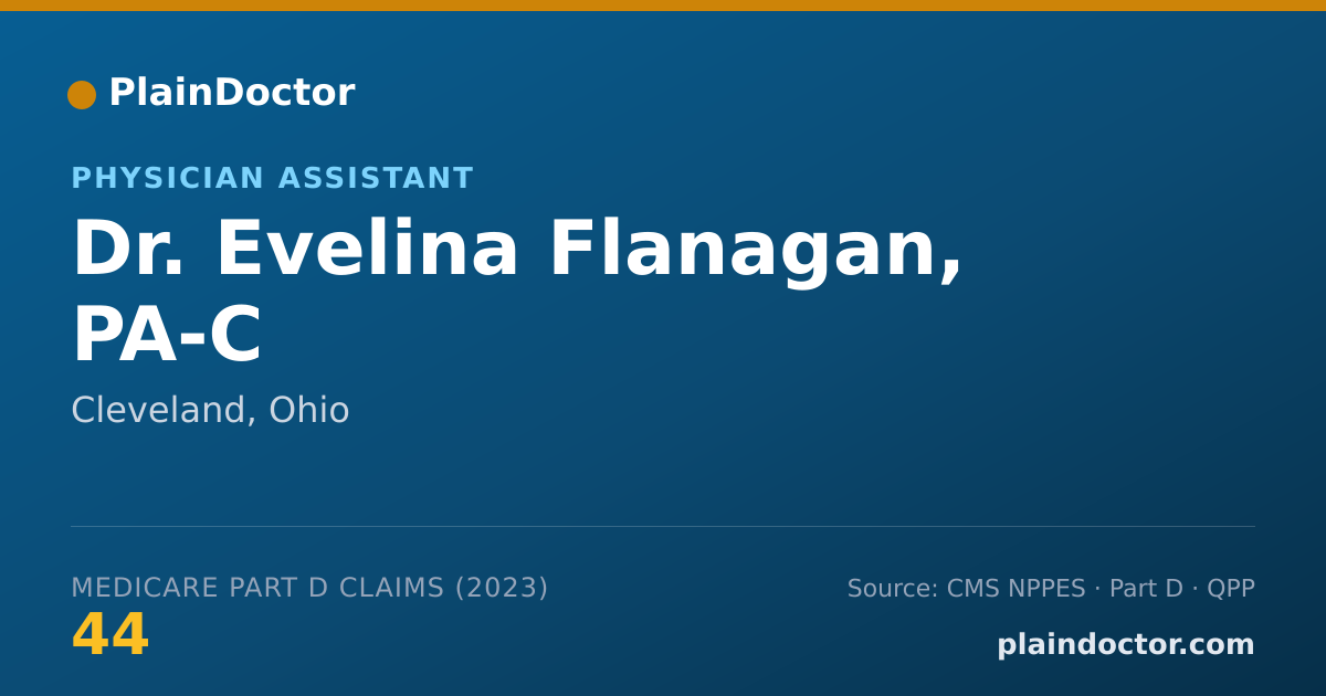 Shareable card for Evelina Flanagan, PA-C - Physician Assistant, Cleveland, OH