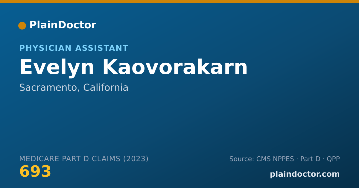 Shareable card for Evelyn Kaovorakarn - Physician Assistant, Sacramento, CA