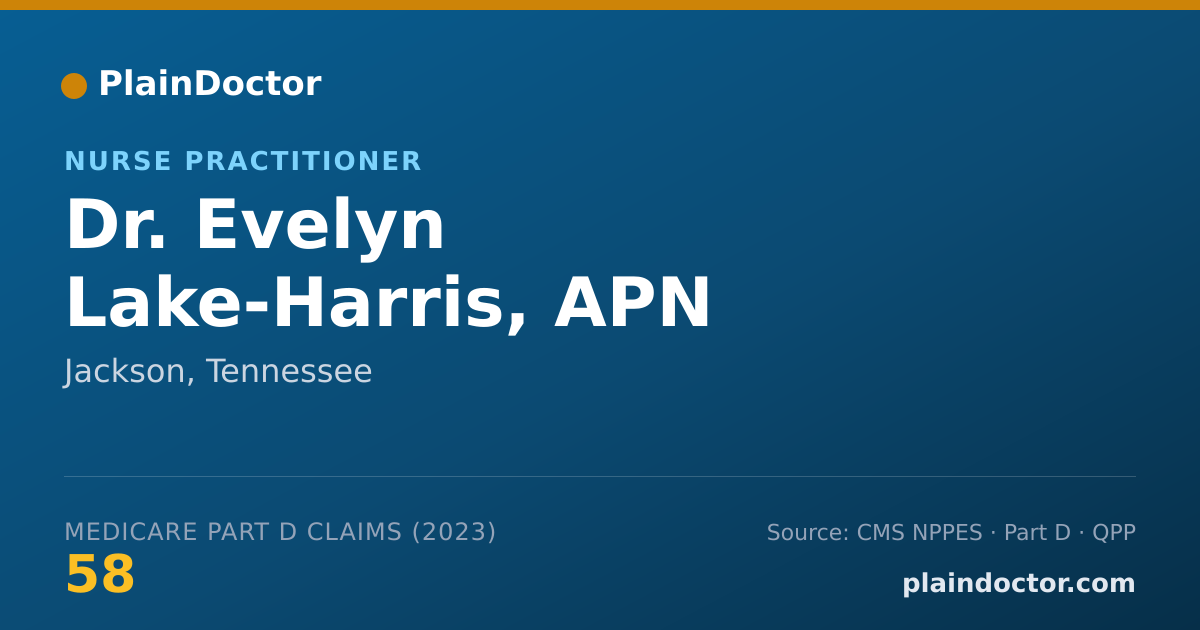 Shareable card for Evelyn Lake-Harris, APN - Nurse Practitioner, Jackson, TN
