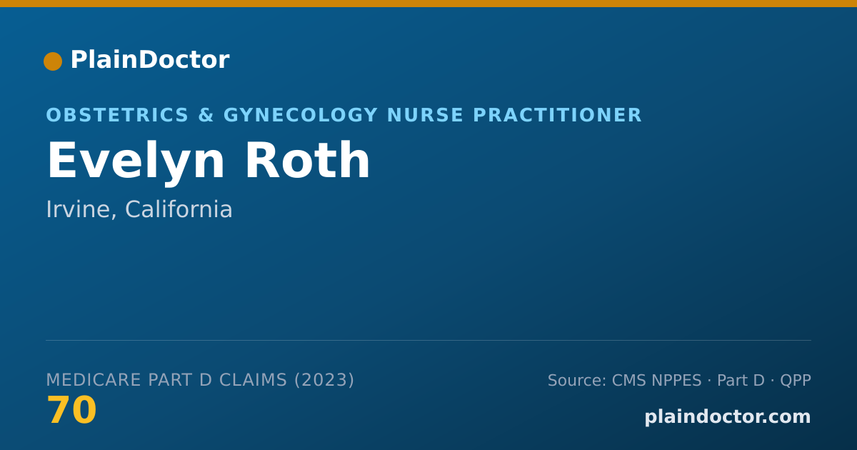 Shareable card for Evelyn Roth - Obstetrics & Gynecology Nurse Practitioner, Irvine, CA