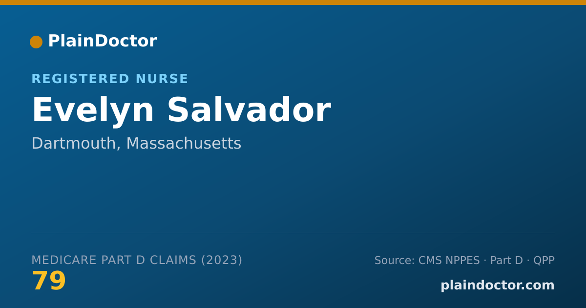 Shareable card for Evelyn Salvador - Registered Nurse, Dartmouth, MA