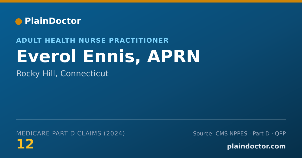 Shareable card for Everol Ennis, APRN - Adult Health Nurse Practitioner, Rocky Hill, CT