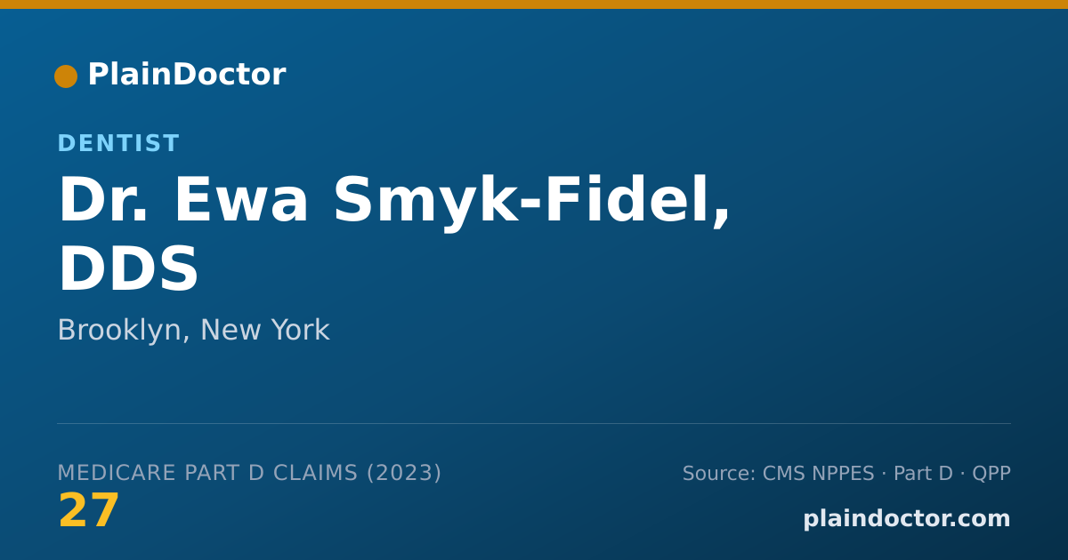 Shareable card for Ewa Smyk-Fidel, DDS - Dentist, Brooklyn, NY