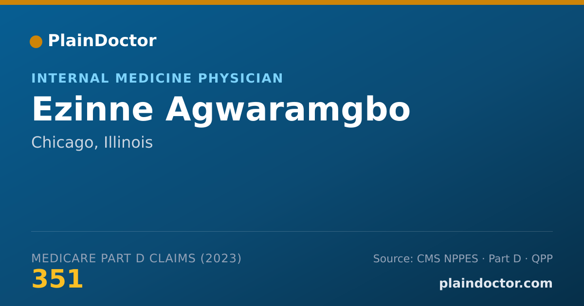 Shareable card for Ezinne Agwaramgbo - Internal Medicine Physician, Chicago, IL