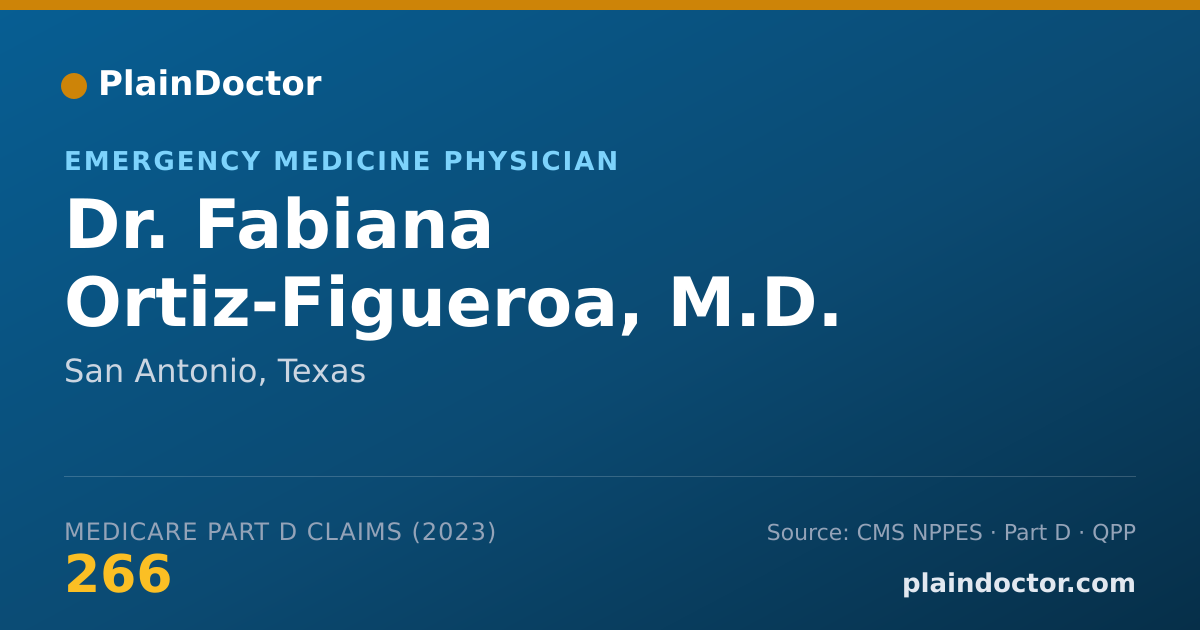 Shareable card for Fabiana Ortiz-Figueroa, M.D. - Emergency Medicine Physician, San Antonio, TX