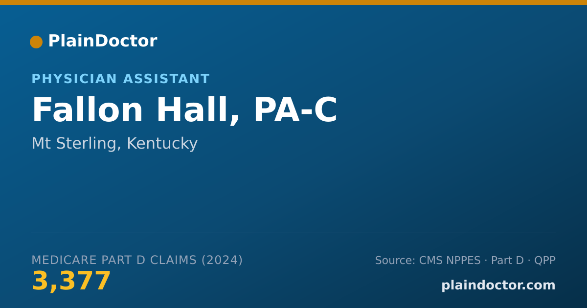 Shareable card for Fallon Hall, PA-C - Physician Assistant, Mt Sterling, KY