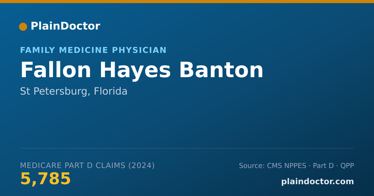 Shareable card for Fallon Hayes Banton - Family Medicine Physician, St Petersburg, FL