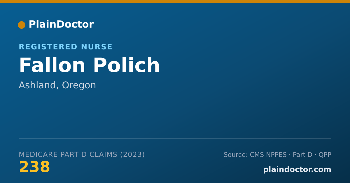 Shareable card for Fallon Polich - Registered Nurse, Ashland, OR