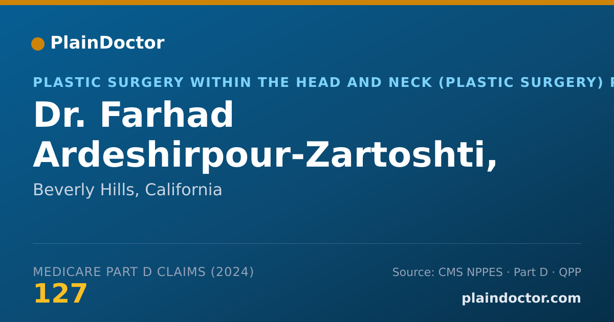 Shareable card for Farhad Ardeshirpour-Zartoshti, M.D. - Plastic Surgery Within the Head and Neck (Plastic Surgery) Physician, Beverly Hills, CA