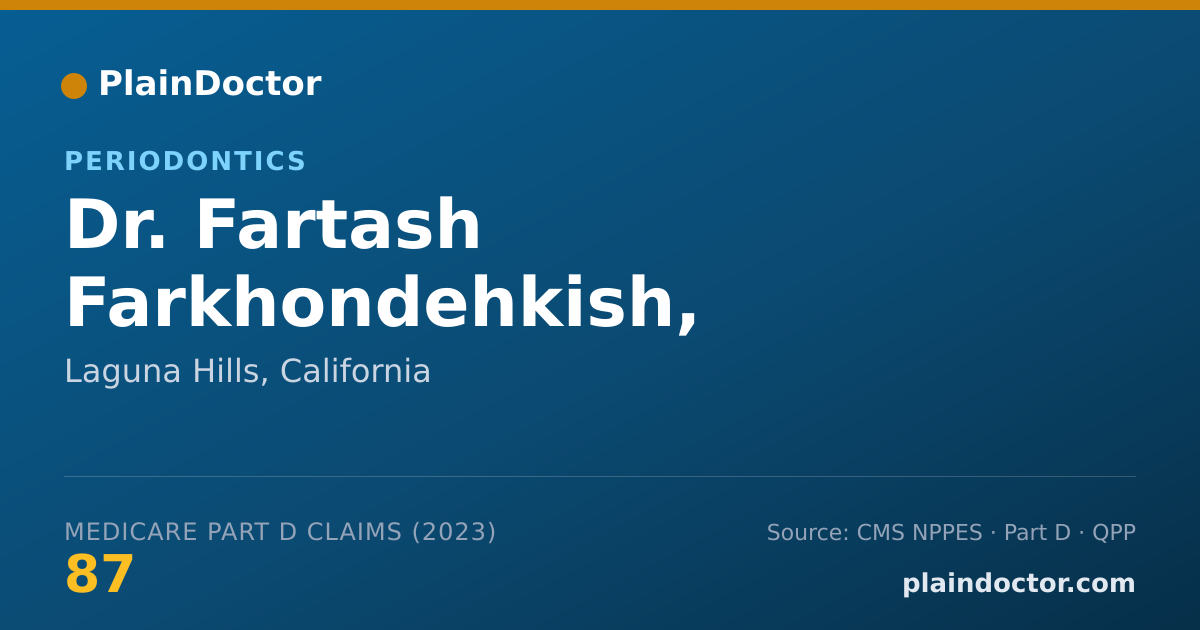 Shareable card for Fartash Farkhondehkish, D.D.S., M.S. - Periodontics, Laguna Hills, CA