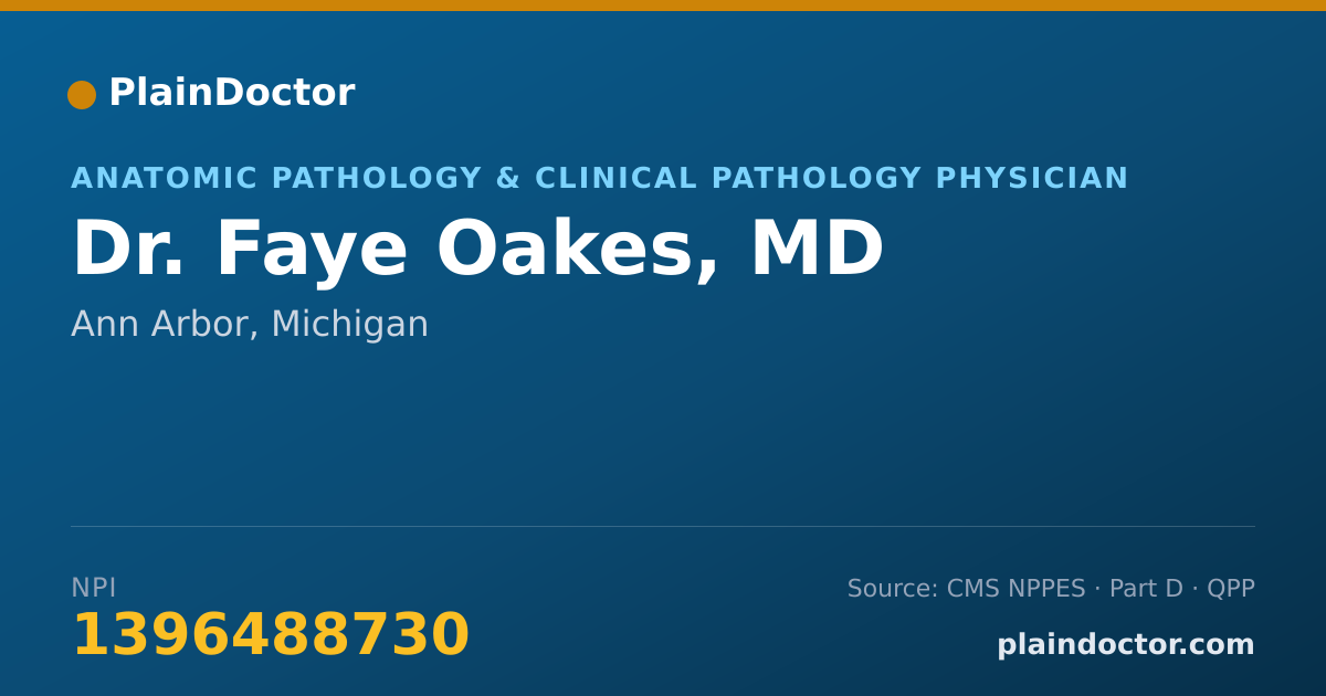 Shareable card for Faye Oakes, MD - Student in an Organized Health Care Education/Training Program, Albuquerque, NM