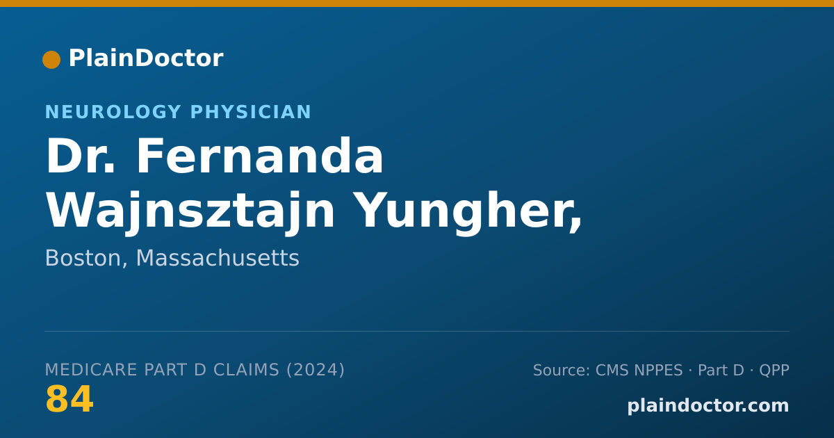 Shareable card for Fernanda Wajnsztajn Yungher, M.D. - Neurology Physician, Boston, MA