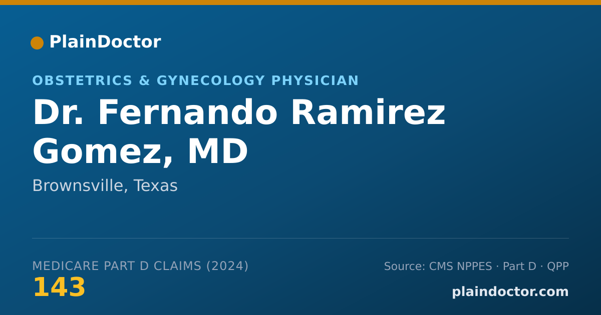 Shareable card for Fernando Ramirez Gomez, MD - General Practice Physician, Brownsville, TX