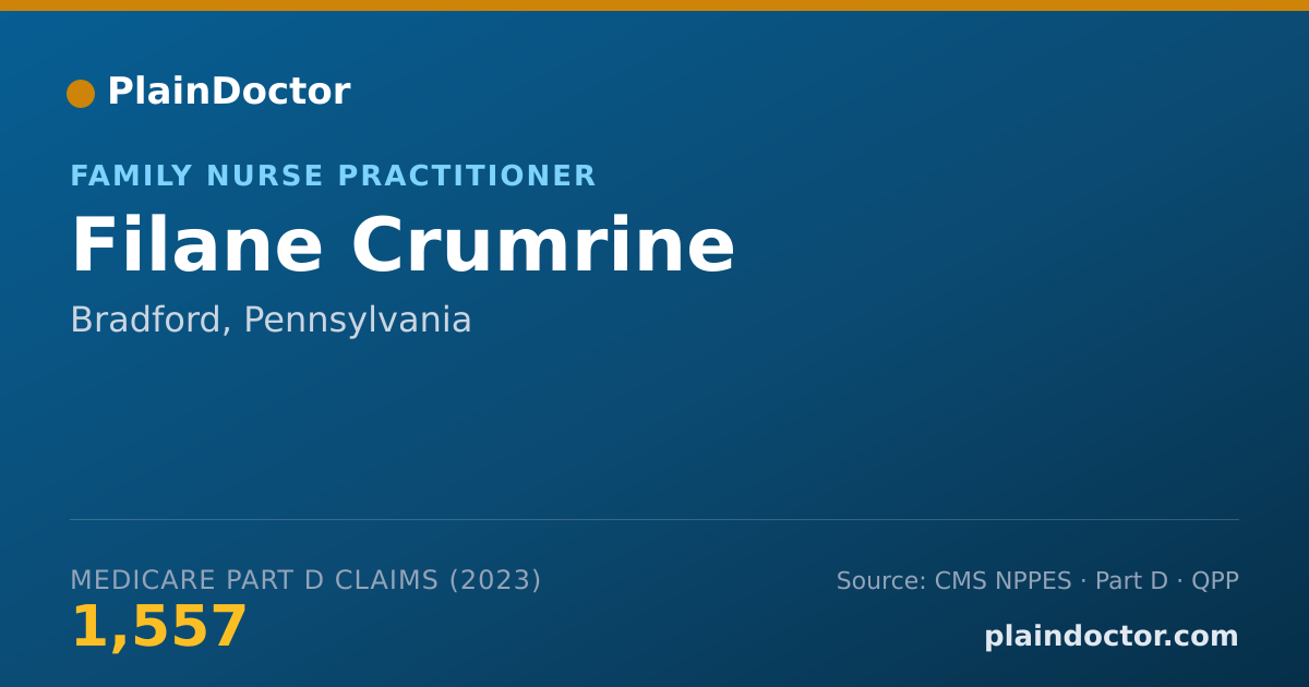 Shareable card for Filane Crumrine - Family Nurse Practitioner, Bradford, PA