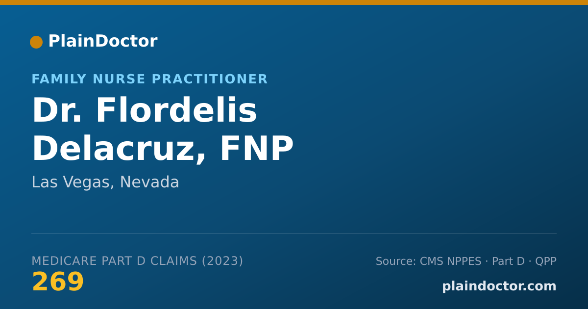 Shareable card for Flordelis Delacruz, FNP - Family Nurse Practitioner, Las Vegas, NV