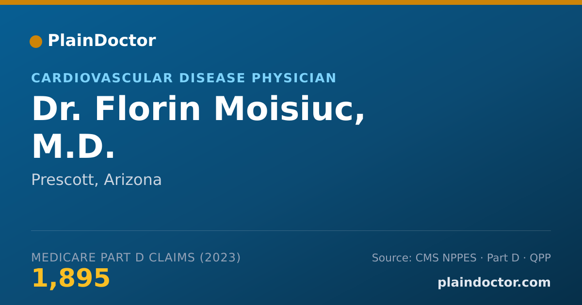 Shareable card for Florin Moisiuc, M.D. - Cardiovascular Disease Physician, Prescott, AZ