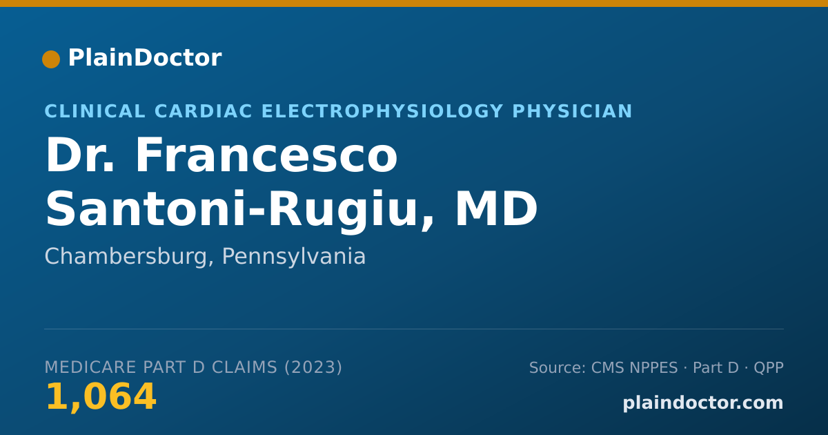 Shareable card for Francesco Santoni-Rugiu, MD - Clinical Cardiac Electrophysiology Physician, Chambersburg, PA
