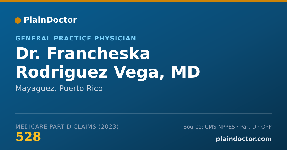 Shareable card for Francheska Rodriguez Vega, MD - General Practice Physician, Mayaguez, PR