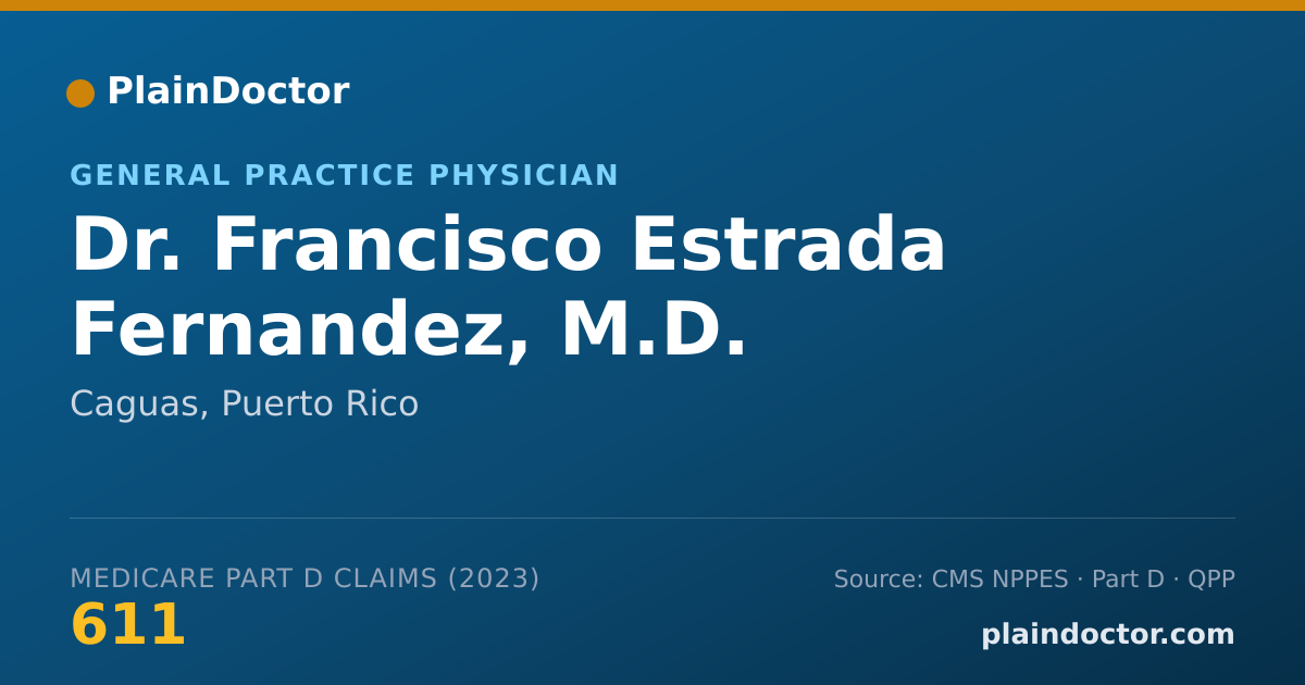 Shareable card for Francisco Estrada Fernandez, M.D. - General Practice Physician, Caguas, PR