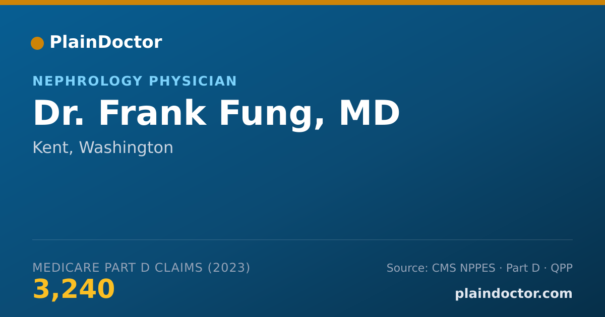 Shareable card for Frank Fung, MD - Nephrology Physician, Kent, WA