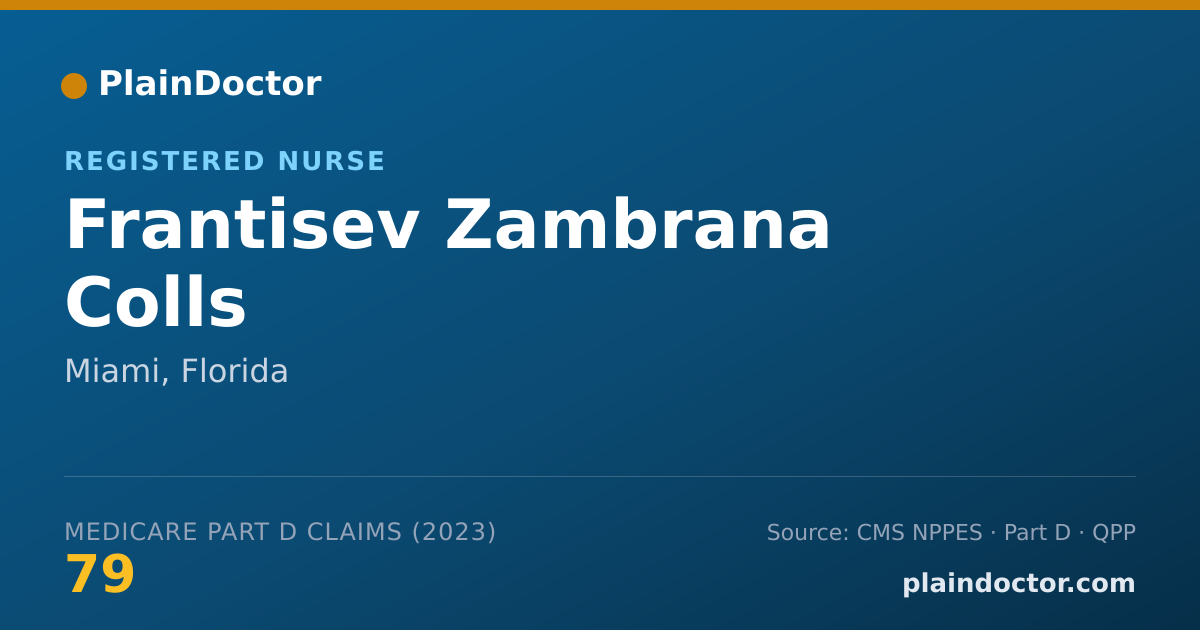 Shareable card for Frantisev Zambrana Colls - Registered Nurse, Miami, FL
