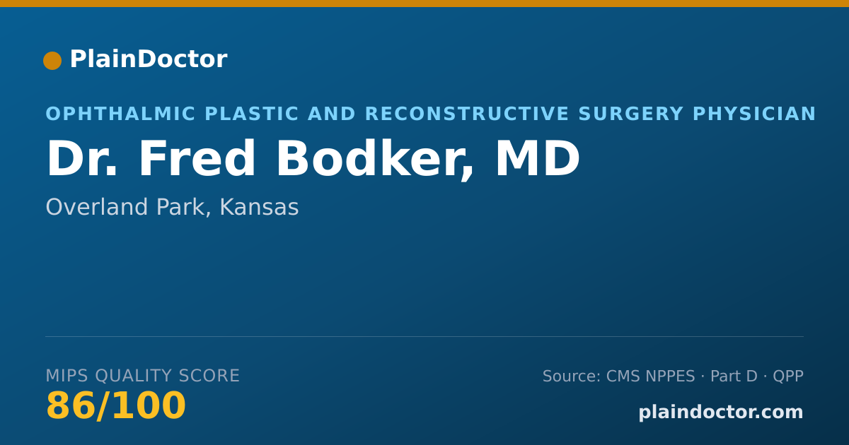 Shareable card for Fred Bodker, MD - Ophthalmic Plastic and Reconstructive Surgery Physician, Overland Park, KS