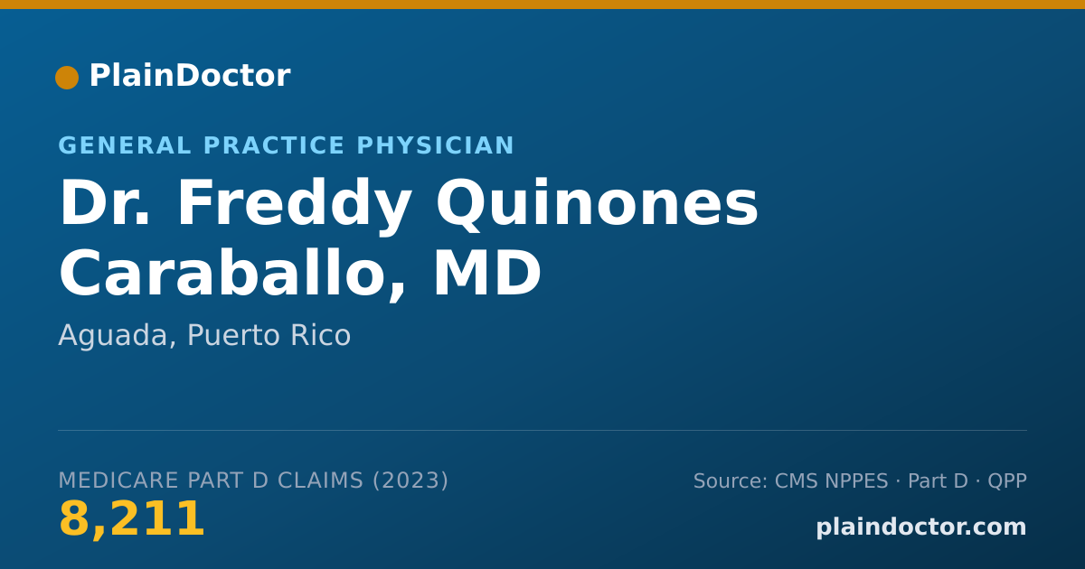 Shareable card for Freddy Quinones Caraballo, MD - General Practice Physician, Aguada, PR