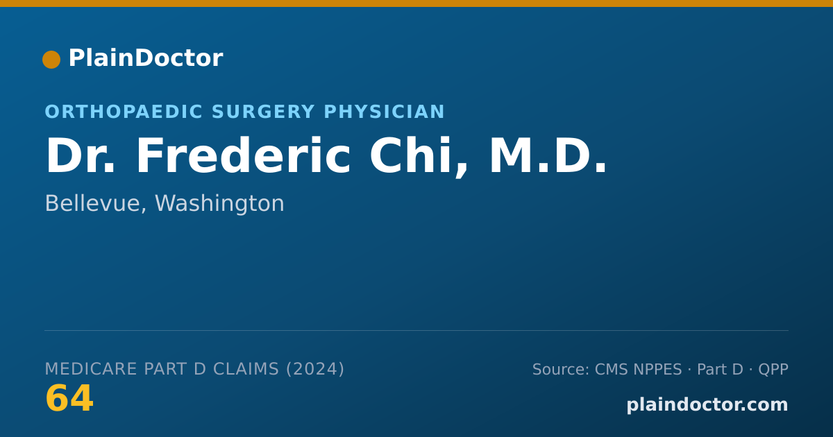 Shareable card for Frederic Chi, M.D. - Orthopaedic Surgery Physician, Bellevue, WA