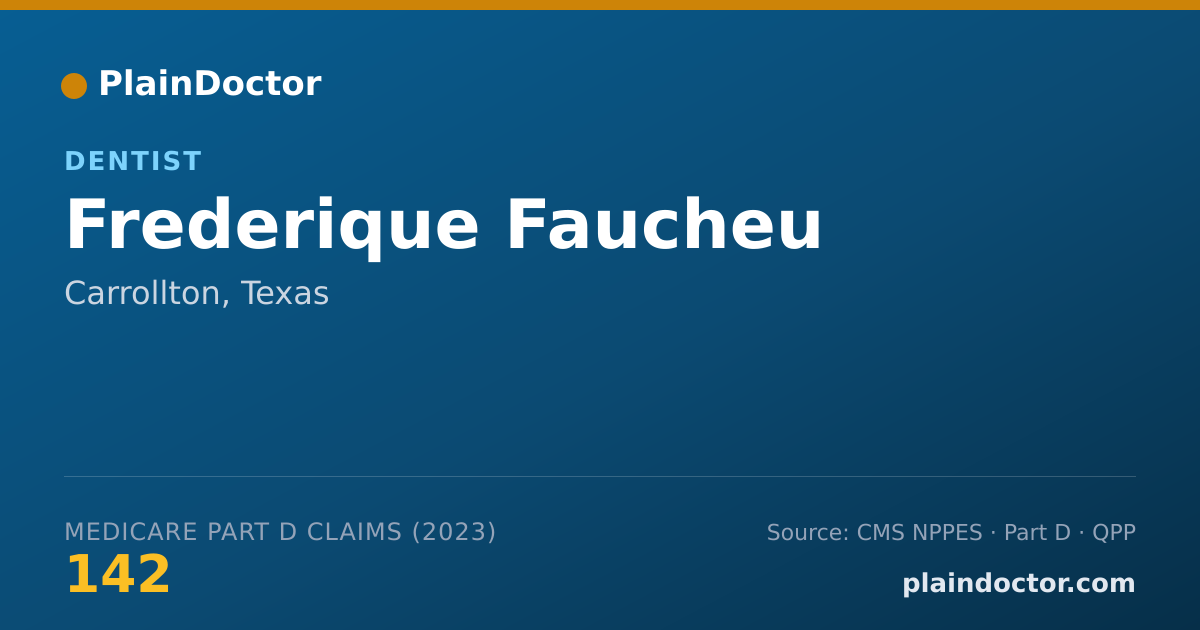 Shareable card for Frederique Faucheu - Dentist, Carrollton, TX