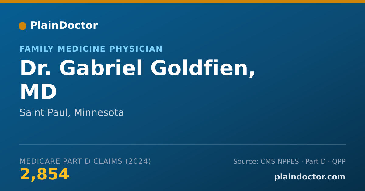 Shareable card for Gabriel Goldfien, MD - Family Medicine Physician, Saint Paul, MN