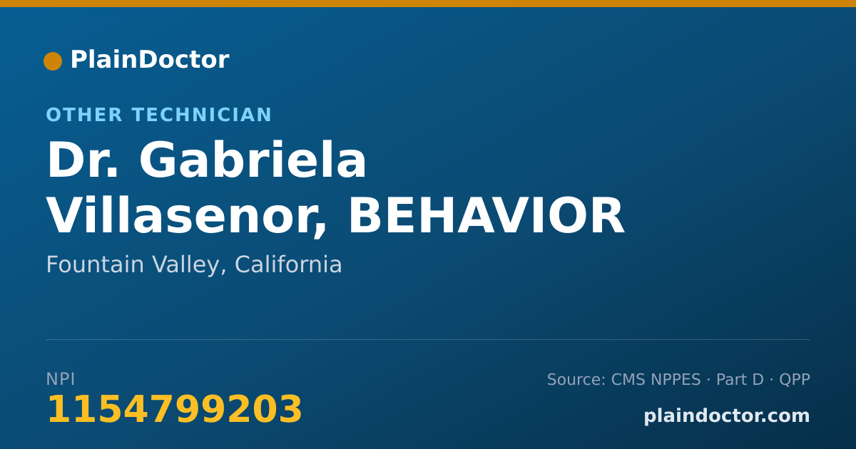 Shareable card for Gabriela Villasenor, BEHAVIOR TECHNICIAN - Other Technician, Fountain Valley, CA