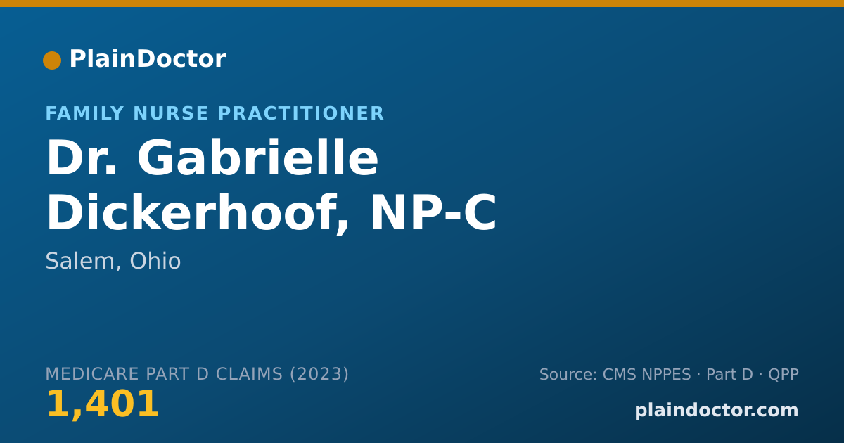 Shareable card for Gabrielle Dickerhoof, NP-C - Family Nurse Practitioner, Salem, OH