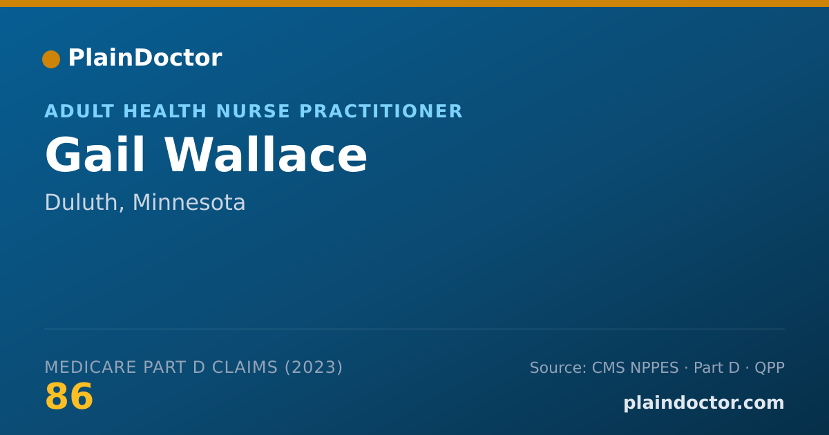 Shareable card for Gail Wallace - Adult Health Nurse Practitioner, Duluth, MN