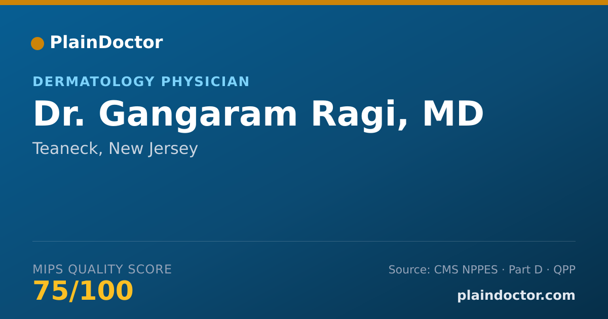 Shareable card for Gangaram Ragi, MD - Dermatology Physician, Teaneck, NJ