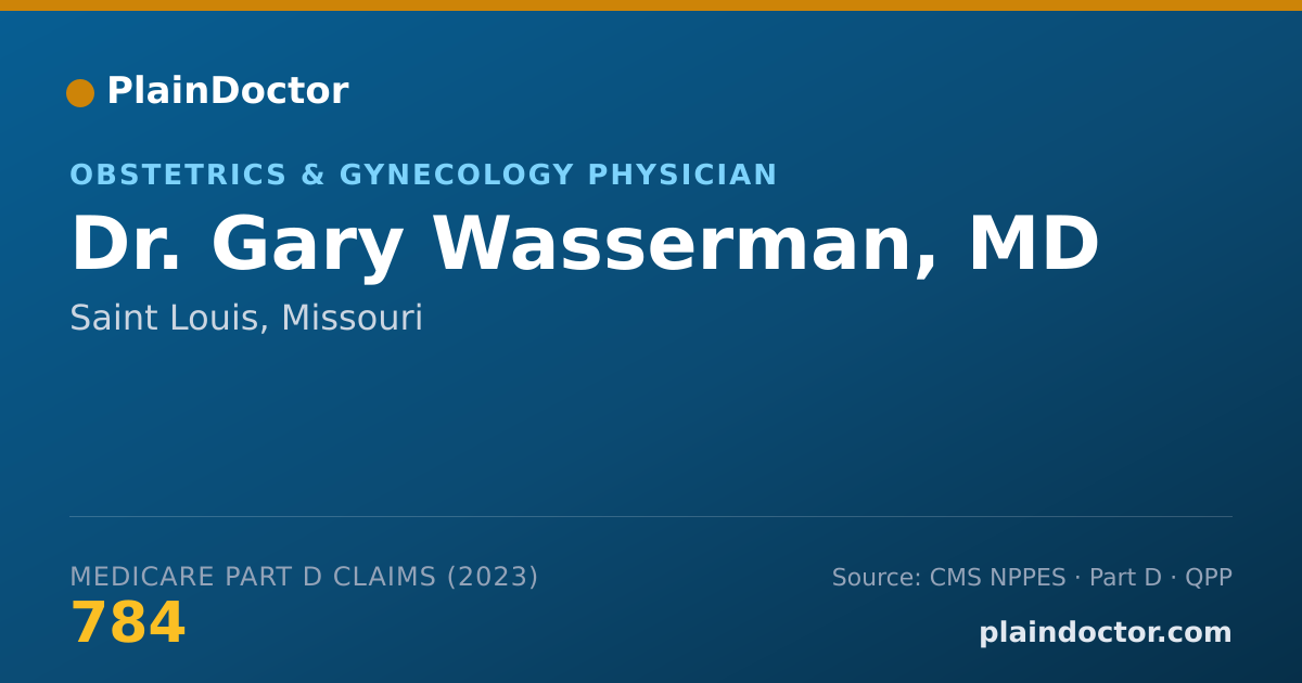 Shareable card for Gary Wasserman, MD - Obstetrics & Gynecology Physician, Saint Louis, MO