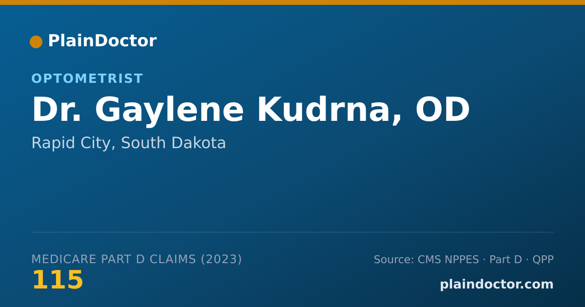 Shareable card for Gaylene Kudrna, OD - Optometrist, Rapid City, SD