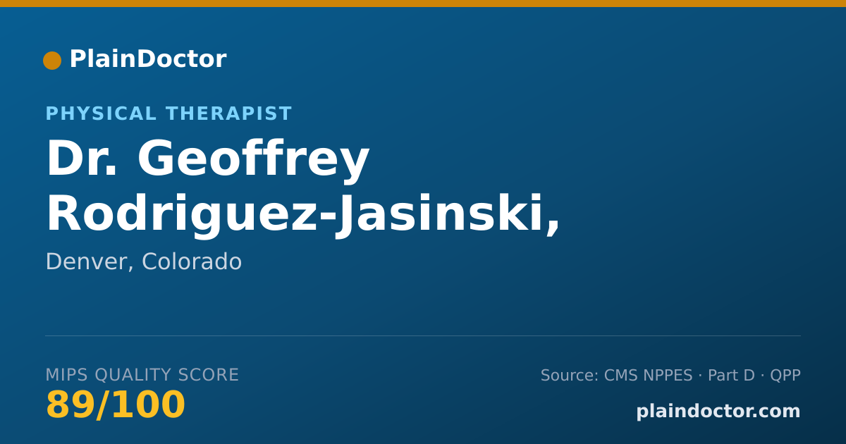 Shareable card for Geoffrey Rodriguez-Jasinski, PT, DPT - Physical Therapist, Denver, CO