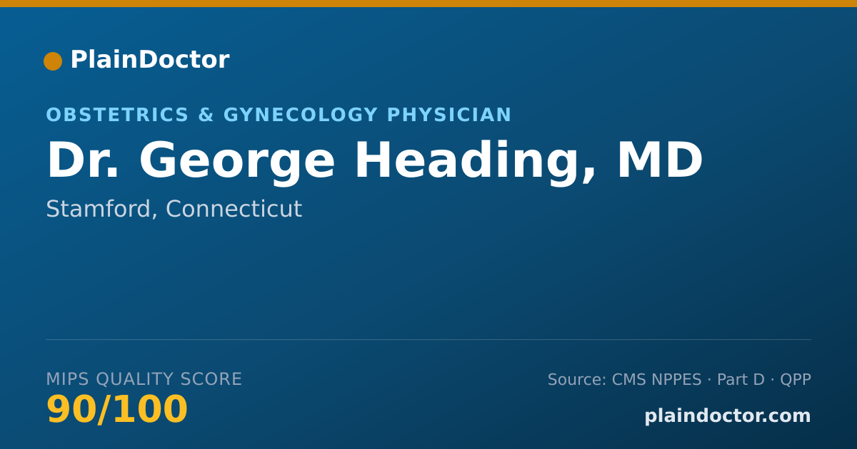 Shareable card for George Heading, MD - Obstetrics & Gynecology Physician, Stamford, CT