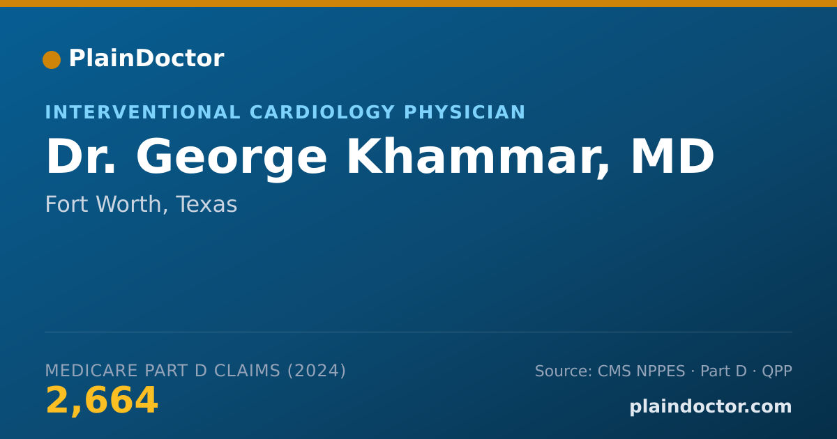 Shareable card for George Khammar, MD - Cardiovascular Disease Physician, Fort Worth, TX