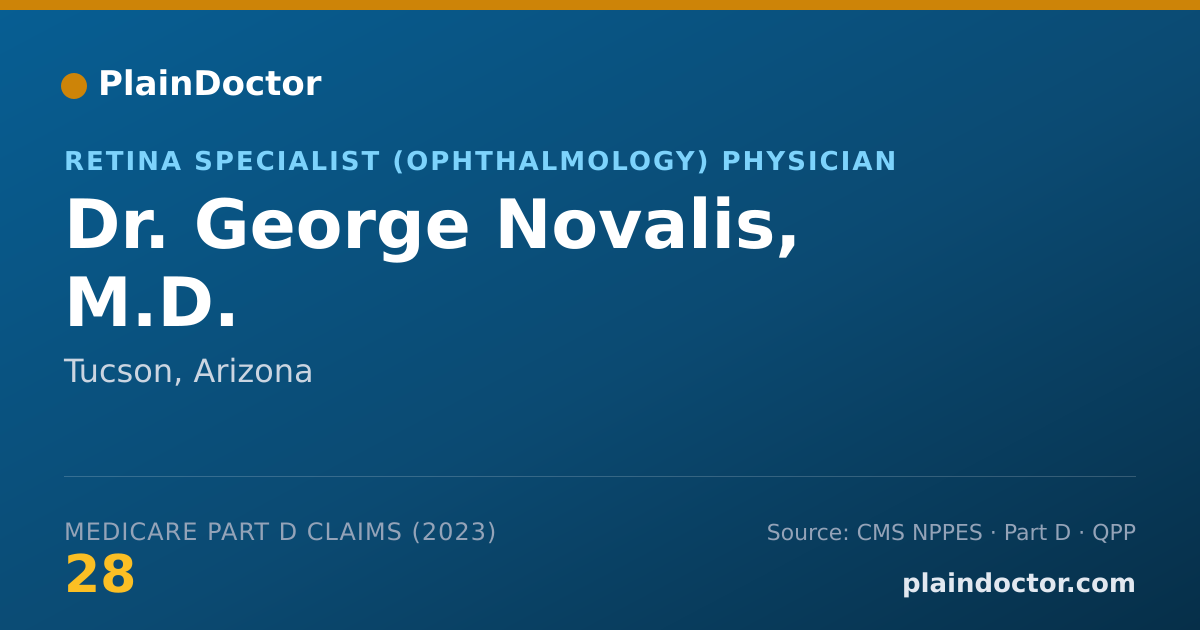 Shareable card for George Novalis, M.D. - Retina Specialist (Ophthalmology) Physician, Tucson, AZ