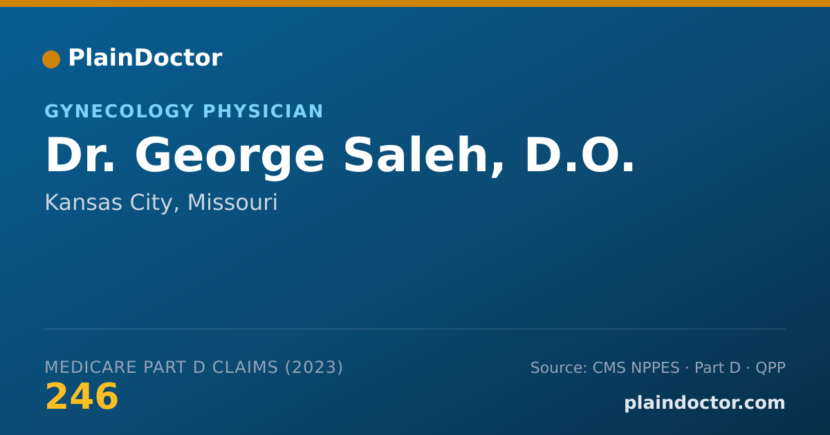 Shareable card for George Saleh, D.O. - Gynecology Physician, Kansas City, MO