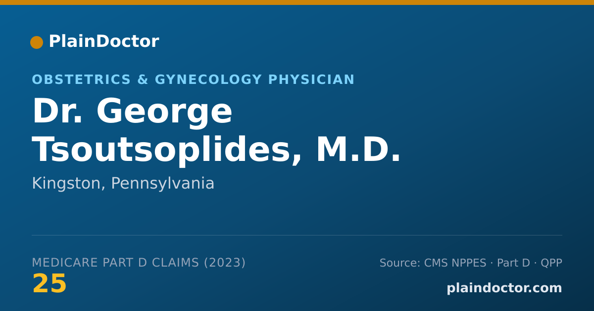 Shareable card for George Tsoutsoplides, M.D. - Obstetrics & Gynecology Physician, Kingston, PA