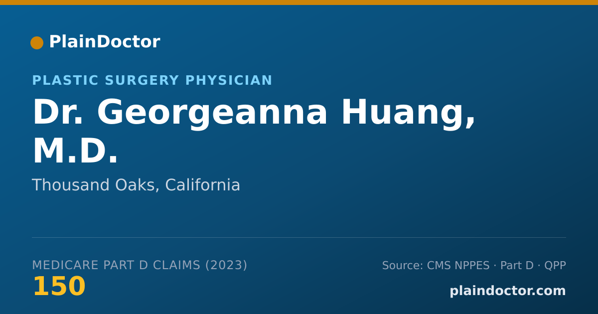 Shareable card for Georgeanna Huang, M.D. - Plastic Surgery Physician, Thousand Oaks, CA