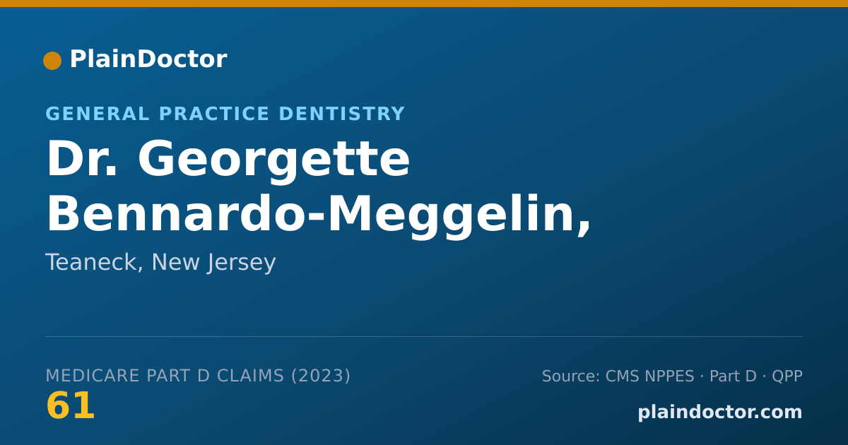 Shareable card for Georgette Bennardo-Meggelin, D.D.S. - General Practice Dentistry, Teaneck, NJ