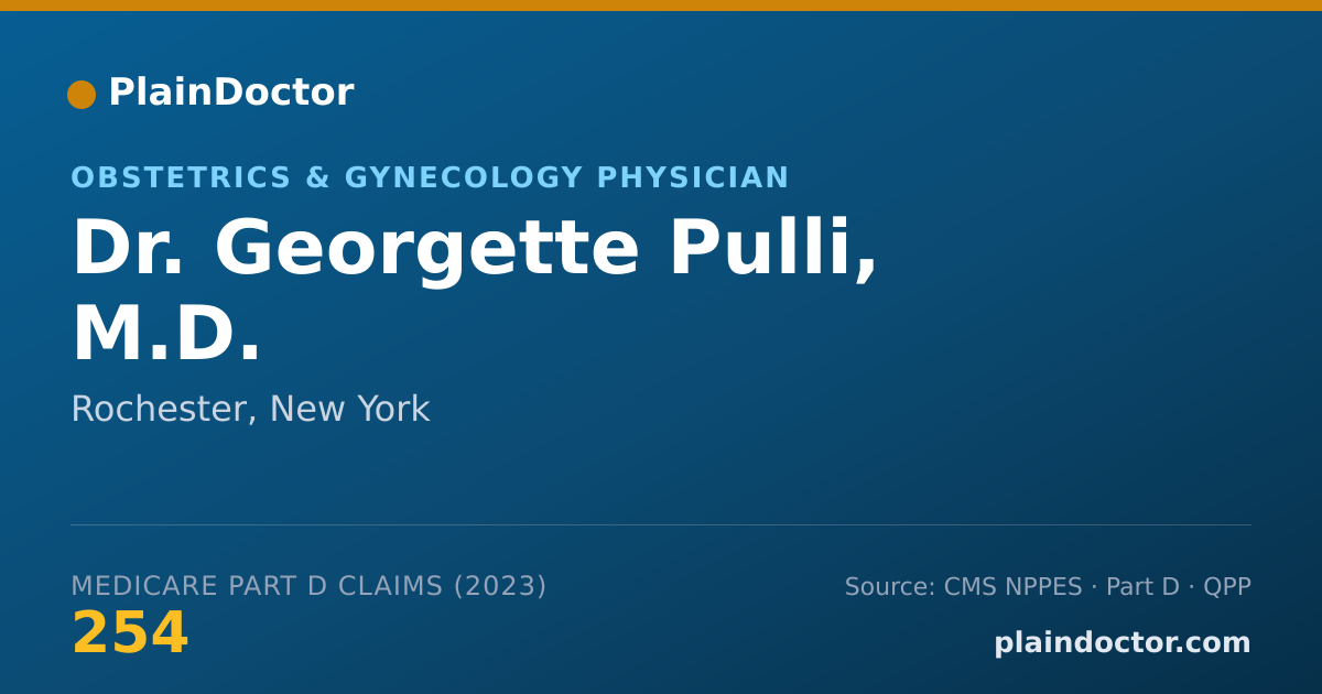 Shareable card for Georgette Pulli, M.D. - Obstetrics & Gynecology Physician, Rochester, NY